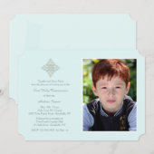 Invitation de photo religieuse croisée révérente (Devant / Derrière)