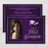 Invitation de photos Classy Purple & Silver 2012 (Devant / Derrière)