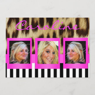 Invitation de photos de grand format de Leopard ro