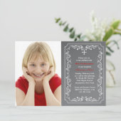 Invitation de photos religieuses Chalkboard (Debout devant)