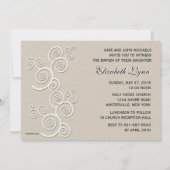 Invitation de photos religieuses de White Dove Ver (Dos)