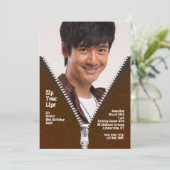 Invitation de photos Zipper Frame (Debout devant)