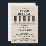 Invitation de piano vintage<br><div class="desc">Invitation de piano vintage</div>