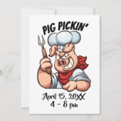 Invitation de PIG PICKIN (Devant)