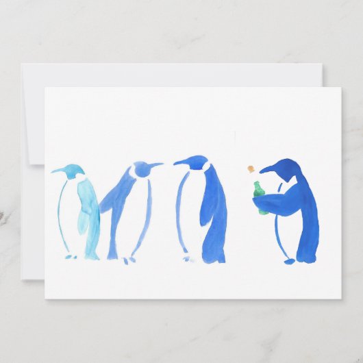 Invitation de pingouins (Devant)