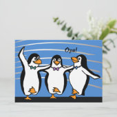 Invitation de pingouins de danse (Debout devant)