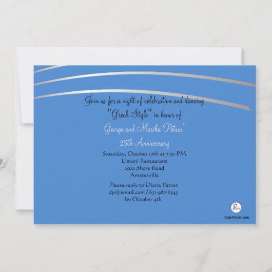 Invitation de pingouins de danse (Dos)