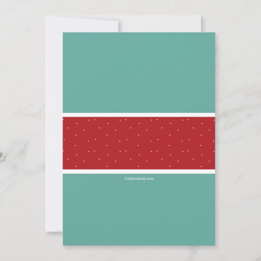 Invitation de pingouins de ski (Dos)