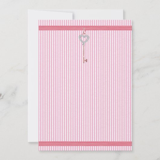 Invitation de Pink Stripes (Devant)