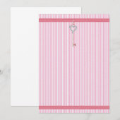 Invitation de Pink Stripes (Devant / Derrière)