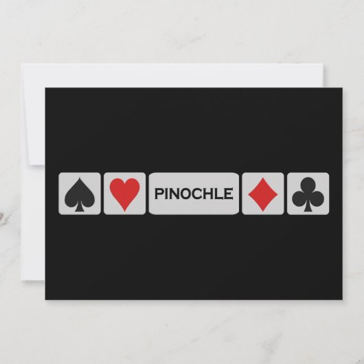 Invitation de Pinochle - personnaliser (Devant)