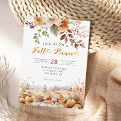 Invitation de pique-nique citrouille Fall