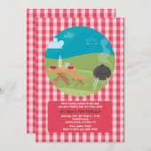 Invitation de pique-nique d'été (Devant / Derrière)