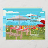 Invitation de pique-nique d'été (Devant / Derrière)