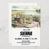 Invitation de pique-nique d'été (Devant / Derrière)