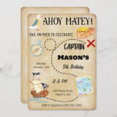 Invitation de pirate (Devant / Derrière)