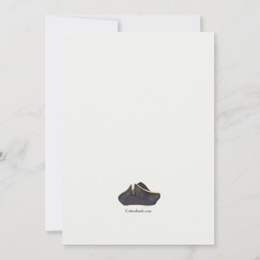 Invitation de pirate femme (Dos)