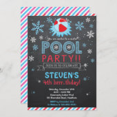 Invitation de piscine d'invitation/hiver de (Devant / Derrière)