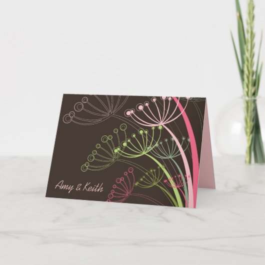 Invitation de pissenlits/carte douces de (Devant)