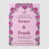 Invitation de pivoine. Invitation (Recto)