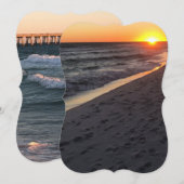 Invitation de plage de Floride (Devant / Derrière)
