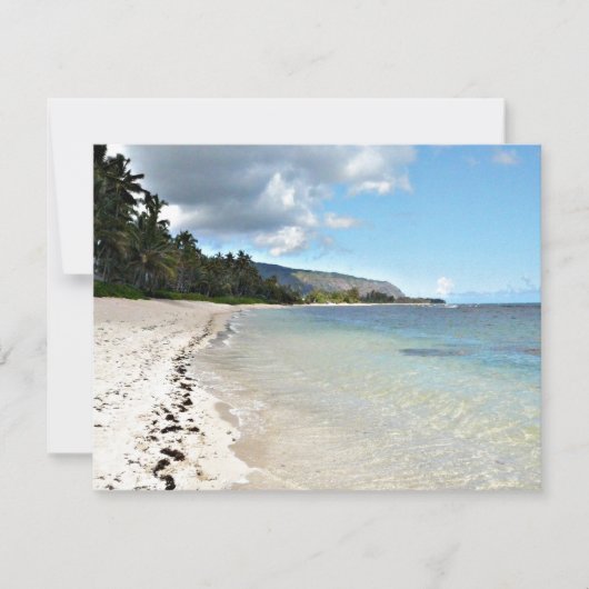 Invitation de plage hawaïenne (Devant)