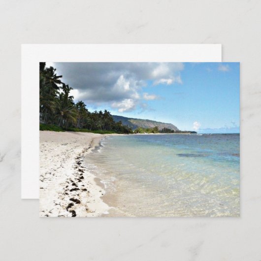 Invitation de plage hawaïenne (Devant / Derrière)