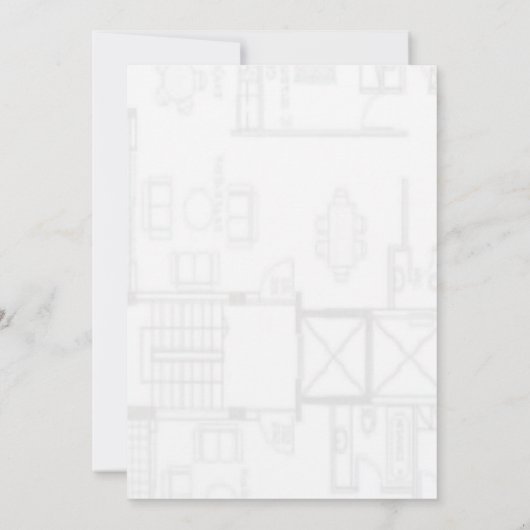 Invitation de plan d'étage (Dos)