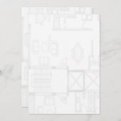 Invitation de plan d'étage (Devant / Derrière)