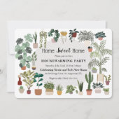 Invitation de plante de chauffage de maison douce (Devant)