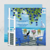 Invitation de plate-forme de plage (Devant / Derrière)