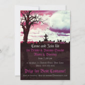 Invitation de Pleine lune d'Halloween (Dos)