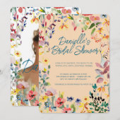 Invitation de pluie nuptiale de pétale douce (Devant / Derrière)