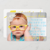 Invitation de poème d'anniversaire (Devant / Derrière)