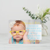 Invitation de poème d'anniversaire (Debout devant)