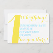 Invitation de poème d'anniversaire (Dos)