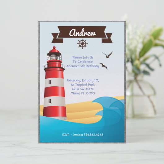 Invitation de point de phare (Debout devant)