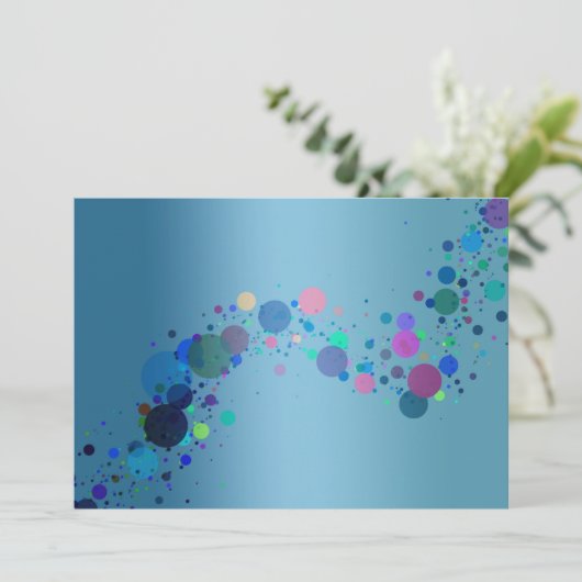 Invitation de points colorés (Debout devant)