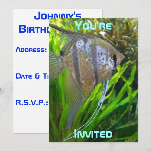 Invitation de poisson ange (Devant / Derrière)
