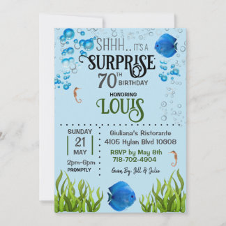 Invitation de poisson Discus