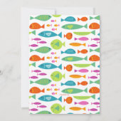 Invitation de poissons colorés (Dos)
