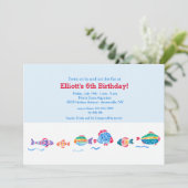 Invitation de poissons d'aquarelle (Debout devant)