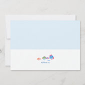 Invitation de poissons d'aquarelle (Dos)