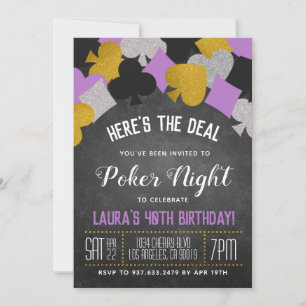 Invitation de poker de casino