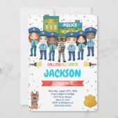 Invitation de police modifiable (Devant)