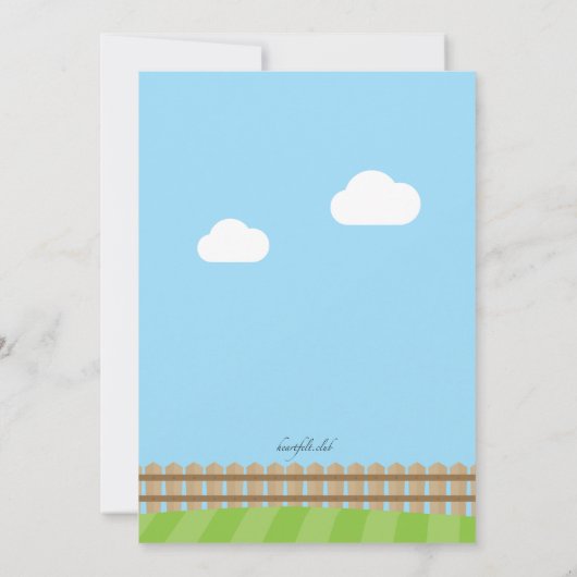 Invitation de pommier (Dos)