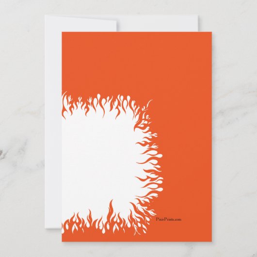 Invitation de pompier (Dos)