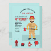 Invitation de pompiers et d'équipement (Devant / Derrière)