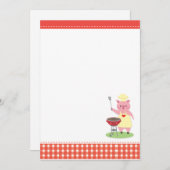 Invitation de porc de BBQ (Devant / Derrière)