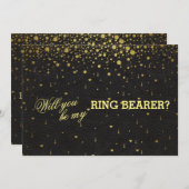 Invitation de porte-anneaux de mariage en confetti (Devant / Derrière)